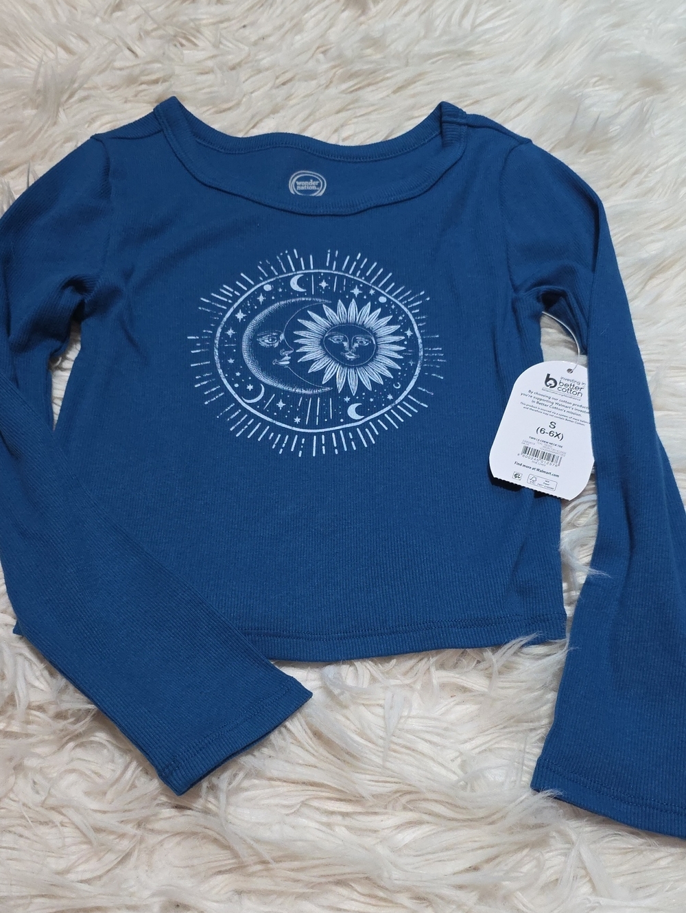 NWT Wonder Nation Sun/Moon Shirt- 6/6X